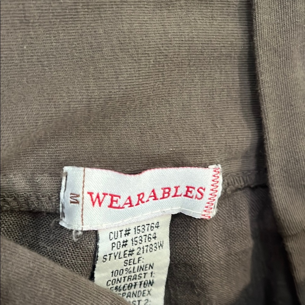 Wide-Leg Pants -Wearables  Gray/taupe Boho size M - Picture 5 of 9